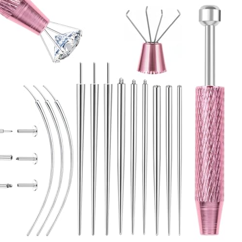 13PCS Piercing Ball Grabber Tool Sets for Changing Jewelry – 14/16/18G Flat Back Earring Insertion Tools, Piercing Tool for Ear/Nose/Eyebrow/Lip Piercings - color: Set Thread+Threadless 14G(1.6mm) 16G(1.2mm) 18G(1.0mm) + Ball Grabber Tool