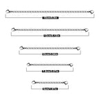 Necklace Extenders, 10Pcs Stainless Steel Silver Necklace Bracelet Anklet Extension Chains with Lobster Clasps and Closures for Jewelry Making - color: Silver