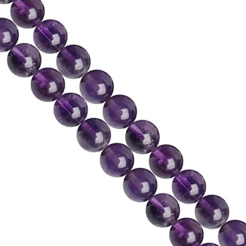 180pcs Adabele Lab Created Purple Amethyst Gemstone 4mm (0.16 Inch) Small Round Beads Gem Stone Spacer for DIY Craft Jewelry Making GS7-4 - color: Amethyst (Lab Created/Synthetic), size: 4mm (180pcs/2 strands)