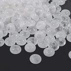 TUMBEELLUWA 40pcs Crystal Stone Large Hole Beads for Jewelry Making Macrame Beads for Hair Braids(14mmx8mm), Amethyst + Rose Quartz + Rock Crystal +Green Aventurine - color: #2 Green+Purple+White+Pink