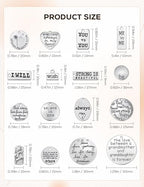 JIALEEY Motivational Charms, Wholesale Bulk Lots Inspirational Message Charm Pendants for Crafting, Jewelry Findings Making Accessory For DIY Necklace Bracelet, 30PCS