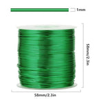 328 Feet Aluminum Craft Wire, 18 Gauge Green Bendable Soft Metal Aluminum Wire Roll Bulk for DIY Crafts Sculpting Jewelry Making - color: Green, size: 18 Gauge