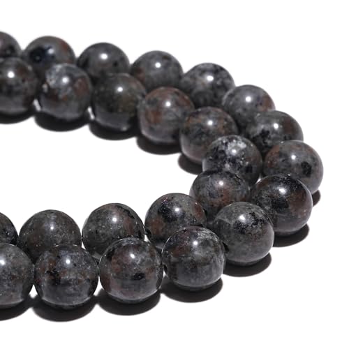 8mm Natural Flame Yooperlite Gemstone Beads Polished Round Smooth Stone Beads for Bracelets Jewelry Making 15inch Loose Beads - color: Flame Yooperlite Stone, size: 8mm