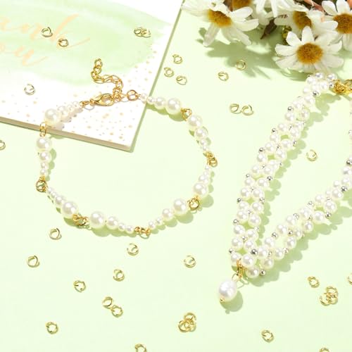 DanLingJewelry 200 pcs 304 Stainless Steel 21 Gauge Open Jump Rings 5mm for Jewelry Making Connectors Jewelry Finding Golden Color - color: 200 pcs - ф5mm δ 0.8mm - Golden