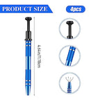 4Pcs 4 Prongs Jeweler's Pick Up Tool, Stainless Steel Piercing Ball Grabber Tools,4-Claw Pick up Tool for Small Parts Grabber for IC Chip Electronic Components Nails Clamping