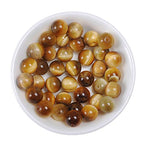 Natural Stone Beads 10mm Gold Tiger Eye Beads Gemstone Round Loose Beads Crystal Energy Stone Healing Power for Jewelry Making DIY,1 Strand 15" - color: Gold Tiger Eye, size: 10MM