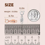 Magnetic Clasps for Necklaces Strong Magnetic Necklace Clasps and Closures, 14K Gold and Silver Bracelet Converter for Women - color: 6Pcs | Silver & Rose Gold