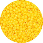 1200pcs Pony Beads Bulk – Yellow 6x9mm Plastic Craft Beads for Bracelets, Jewelry, Hair Braiding & DIY Projects - color: Yellow