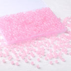 500Pcs Pink Glass Beads for Bracelets, 6mm Round Crystal Glass Beads for Jewelry Making Necklaces Kits Bracelet Earring DIY Crafts(Pink) - color: Pink