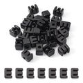 Craftora 30Pcs Black Acrylic Slider Letter E Beads Block Charm Chunky Bubble Alphabet Bead Large Hole Initials Beads for Keychain Bracelet Necklace Jewelry Making - color: Letter E