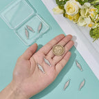 BENECREAT 8Pcs Brass Fish Charms, Gold & Platinum Sea Animal Fish Shaped Pendants for DIY Bracelet Necklace Earrings Jewelry Making - color: Platinum