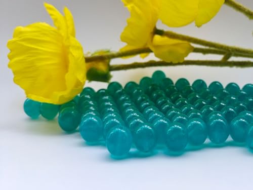 Stone Beads 6mm 140pcs Lake Blue Chalcedony Beads Round Loose Gemstones Beads for Bracelet Necklace Jewelry Making (6mm, 60617 Lake Blue Chalcedony) - color: Lake Blue Chalcedony Beads, size: 6mm