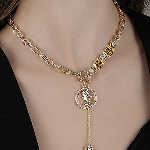 BronaGrand 50pcs Antique Gold Plated Barrel Spacer Beads, Hole: 4.6mm - color: Gold