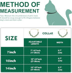 HOWWFALY Dog Collar and Cat Collar Gold Chain Necklace Stainless Steel Adjustable Green Rhinestones Collar with Cute Pet Paw for Small Medium Pets Cats Dogs Kitten Puppy (Green, L) - color: Green, size: Large