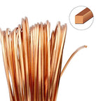 The Beadsmith Square Craft Wire - Medium Temper Beading Wire, Copper Color, 18 Gauge, 7 Yards - color: Copper, size: 18 Gauge, 7 Yard Coil