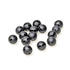MJDCB Round Stone Beads Natural Matte Frosted One Line Black Agate Onyx Loose Beads are Used in Jewelry Design to Make Bracelets and Necklaces (6mm) - color: Matte One Line Black Agate, size: 6mm