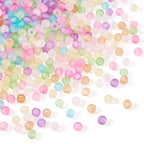400Pcs 6mm Acrylic Beads Frosted Pony Bead Candy Color Small Pastel Beads Round Kandi Bead Spacers for Crafts DIY Necklace Bracelets Keychain Lanyards Jewelry Making Supplies - color: 8 Colors, Round