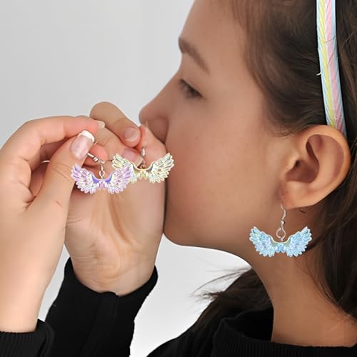 20Pcs Acrylic Wings Focal Beads for Pens Colorful Wings Fancy Space Beads for DIY Craft Beadable Pens Keychain Bracelet Necklace Earrings Jewelry Making - color: Wings