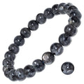 8mm Natural Gemstone Stretch Bracelet, Handmade Unisex Crystal Bracelets for Meditation, Yoga, Spiritual Healing & Positive Energy - color: Labradorite
