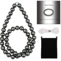 Stone Beads, 45pcs Black Onyx, 8mm Round Loose Beads for Jewelry Making, Bracelets, with Bag, String & Card - color: Black Onyx, size: 8mm