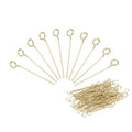 PATIKIL 200Pcs 304 Stainless Steel Jewelry Eye Pins 20mm 22 Gauge Gold Open Eye Pins for Jewelry Making DIY Craft Necklaces Bracelets Earrings - color: Gold, size: 20mm