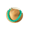 Colorful Chunky Beaded Necklace for Women Acrylic Bead Choker Necklaces Fashion Large Round Beads Necklaces for Women Handmade Summer Jewelry - color: Cyan Beaded Necklace