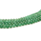 MJDCB Natural Stone Beads Green Aventurine Round Loose Beads for Jewelry Making DIY Bracelet Necklace (4mm) - color: Aventurine, size: 4mm