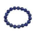 AD Beads Natural Gemstone Round Beads Stretch Bracelet Healing Reiki 10mm (Lapis) - color: Lapis