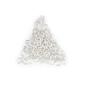 The Bead Chest Silver 4mm Round Open Jump Rings, Pack of 100 - color: Silver, size: 4mm