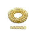 DandS ltd Crackle Lampwork Glass Beads for Jewelry Making, Golden, Vibrant DIY Bracelets, Necklaces, Earrings, Beading Supplies & Craft Kits for Handmade Jewelry, 80pcs 0.39 inch (10mm), #J223-10 - color: Golden