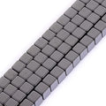 HAAMIIQII 65pcs 6mm Natural Black Hematite Loose Gemstone Beads Square Shape Spacer Stone Beads for Jewelry Making DIY Bracelets Necklaces Crafting - color: Square Shape, size: 6mm