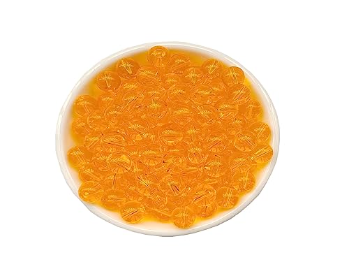 Glass Beads 6mm 140pcs Round Smooth Loose Beads for Bracelet Necklace Jewelry Making Craft DIY（6mm, 50603 Yellow） - color: Yellow, size: 6mm