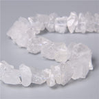 10-13mm Natural Irregular Freeform Raw White Quartz Stone Nugget Beads Reiki Crystal Healing Minerals Quartz Bead DIY Jewelry Making - color: White Quartz