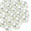 DanLingJewelry 70Pcs 12mm White Glass Pearl Beads Imitation Pearl Round Beads for DIY Craft Necklaces Bracelets Jewelry Making - color: 70pcs - Glass Pearl