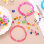 MECCANIXITY 400pcs Czech Faceted Bicone Beads 8mm Glass Spacer Bead Bulk for Jewelry Making & DIY Craft, Pink - color: Pink