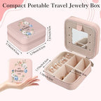Grandma Gifts Best Grandma Ever Jewelry Box Valentines Mothers Day Christmas Birthday Gifts for Grandmas Granny Nana Mimi Gigi Grandmother Gift Pink Portable Travel Jewelry Case Organizer - color: grandma