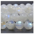 60pcs Adabele Natural Blue Flash Moonstone Healing Gemstone 6mm Round Loose Beads Gem Stone Spacer for DIY Craft Jewelry Making GY30-6 - color: Moonstone, size: 6mm (60pcs/1 Strand)