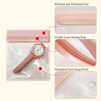 30 PCS Clear Plastic EVA Anti Tarnish Jewelry Storage Bags, Zip Ziplock Jewelry Pouches for Selling & Gift, Little Mini Travel Organizer for Ring Earing Chain Bracelet (S) - size: S(2.7"*3.1")