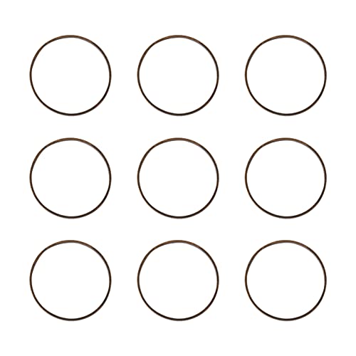 FASHEWELRY 50Pcs Brass Round Linking Rings 28mm Antique Bronze Circle Open Bezel Connectors Charms for Dangle Beading Hoop Jewelry Making - color: Antique Bronze, size: 28mm