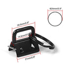 SPEEDWOX 20 Pcs 0.8" Dark Black Key Fob Hardware Set with Pliers, 8 Inch Glass Breaking Pliers with Rubber Tips TPR Handles, for Wristlet Keychain Key Lanyard Making - size: 0.8" Dark Black