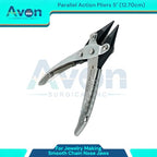 Adjustable Double Nylon Flat Nose Jaws & Non-Adjustable + Smooth Chain Nose – Uniform Pressure to Provide a Consistent Grip – Textured Metal Handles - Tool for Jewelry Making (3 Pack Bundle)