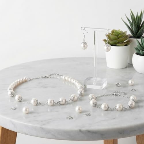 ANCIRS 600pcs 9mm Spacer Beads Caps for Jewelry Making, Metal Hollow Flower Bead Caps for Bracelet Necklace- Silver - color: Silver-600pcs-9mm