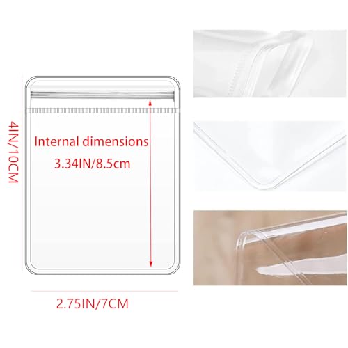 PVC Clear Jewelry Anti Oxidation Zipper Bag Antitarnish Plastic Bags for Packaging Jewelry Rings Earrings Transparent Poly Pouch（100pcs 2.75 * 4 IN） - size: 2.75*4 IN