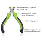 SPEEDWOX Mini End Nipper Pliers 4 Inches Precision End Cutters Small End Cutting Nippers Fine Pliers with Spring Wire Cutter for Guitar Strings Beading Jewellery Making Tool Shoes Repair Tool - style: End Nippers
