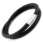 20PCS Cord End Caps for Jewelry Making, Magnetic Clasps for Leather with Locking Leather Rope Necklace/Bracelet Buckle(Silver 6mm)