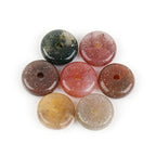 JOE FOREMAN 2x6mm Natural Green India Agate Stone Semi-Gemstone Heishi Disc Rondelle Spacer Beads for Jewelry Making Full 15" Strand Energy Stone Healing Power Crystal - color: Green India Agate