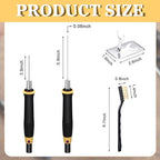 Konohan 2 Pcs Hot Wire Electric Foam Cutting Pen, Foam Cutter Kit | Higher Temperature | 2 Needle | Heat-Insulated Handle | Metal Stand | Cleaning Brush | Marker Pen | Heat Carving Tool for EVA Board