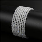 MJDCB 225pcs Natural Small Stone Beads 3mm Blue Moonstone Round Smooth Loose Gemstone Bead for Jewelry Making Bracelets Earrings Necklaces Accessories - color: Blue Moonstone