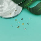 1800pcs 6mm Oval Jump Rings Stainless Steel Jump Rings Oval Open Ring Open Jumps Ring for Jewelry Making Supplies Earring Bracelet Necklace DIY Craft Making(6 Colors) - color: 6 colors A