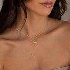 Tasiso Gold Pendant Necklace for Women 14K Gold Plated Coin CZ Pendant Necklace Adjustable Chain Disc Round Dainty Charm Necklace Trendy Jewelry Gift - style: SUN